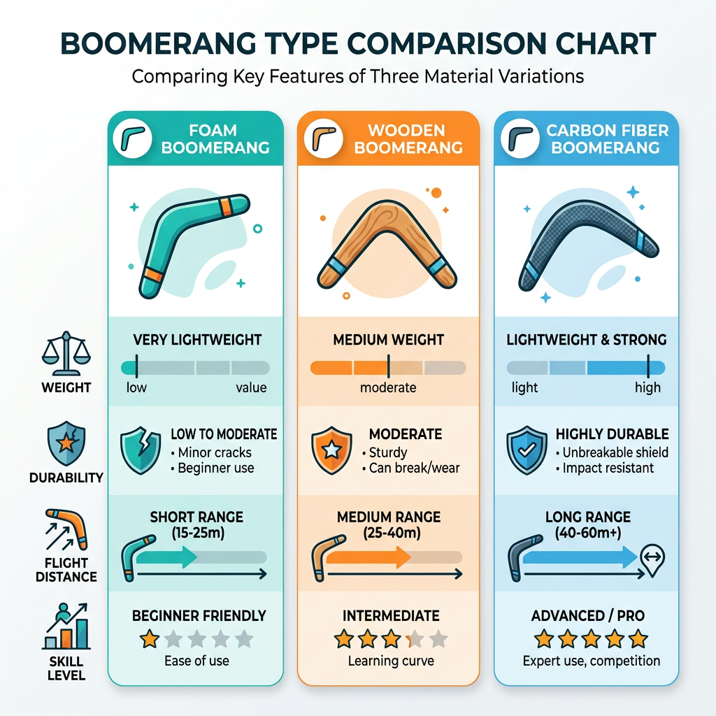 Boomerang Types Infographic
